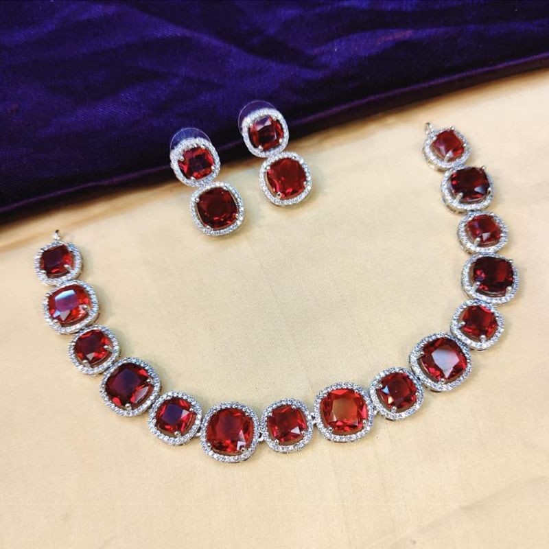 Penny American Diamond stone necklace / choker